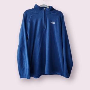 The North Face Pullover Quarter Zip Mock Neck Sweatshirt Size XL Mens Fleece